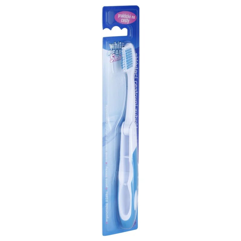 White Pearl Smile zložljiva potovalna zobna ščetka 1 kos