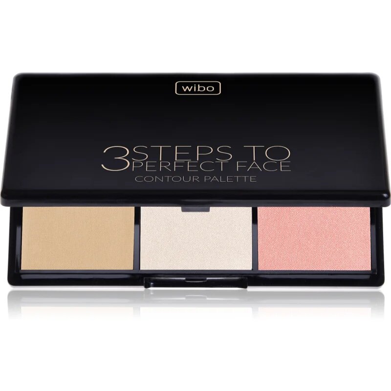 Wibo 3 Steps To Perfect Face Light paleta za konture obraza za obraz 10 g