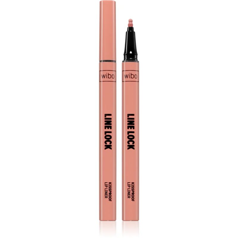 Wibo Line Lock Kissproof Lip Liner flomaster za ustnice za dolgoobstojen učinek odtenek 02 Barely Legal 1 kos