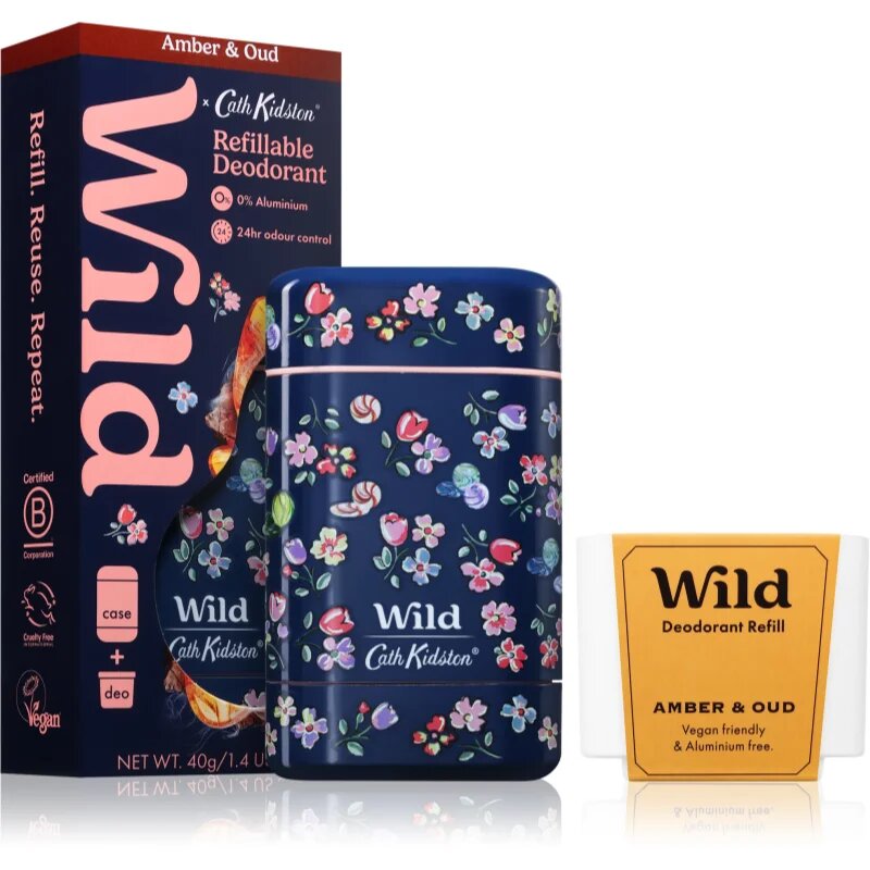 Wild Amber & Oud Marble Ditsy Case trdi deodorant z etuijem 40 g