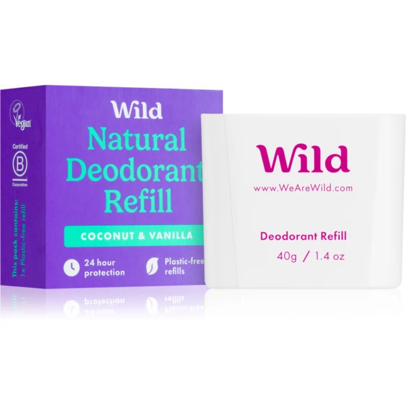 Wild Coconut & Vanilla trdi deodorant nadomestno polnilo 40 g