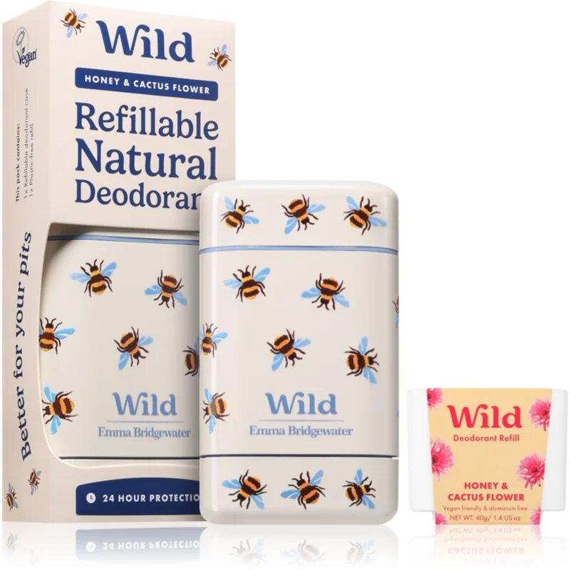 Wild Honey & Cactus Flower Bee Case trdi deodorant z etuijem 40 g