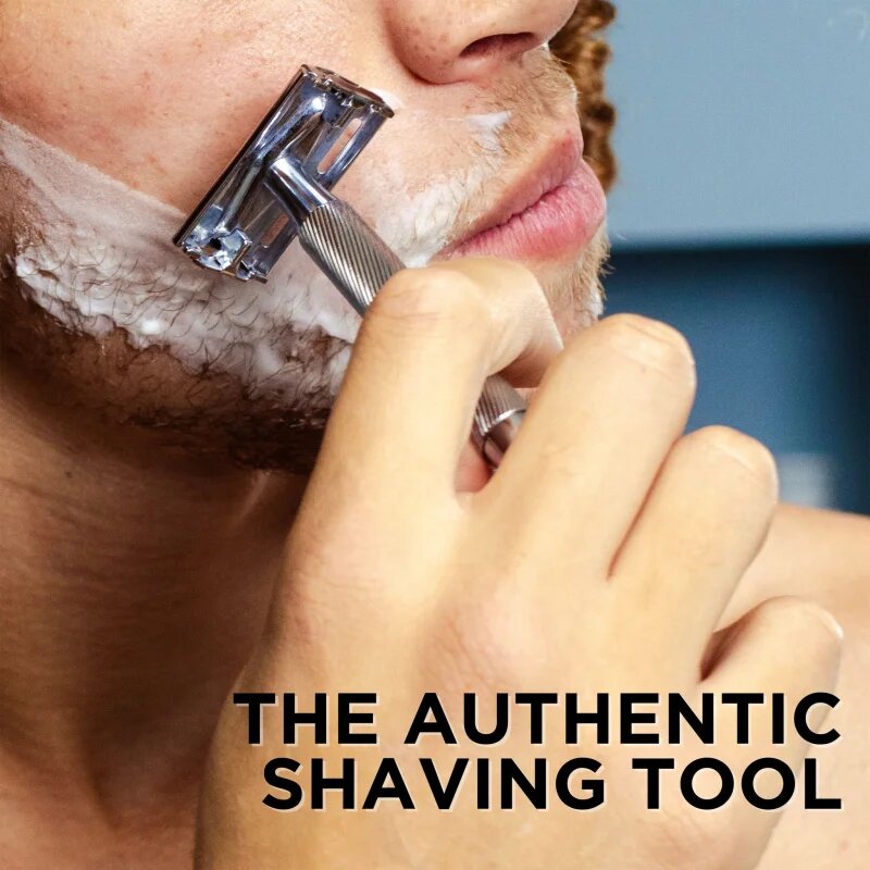 Wilkinson Sword Barber's Style Double Edge brivnik + nadomestne britvice 5 kos