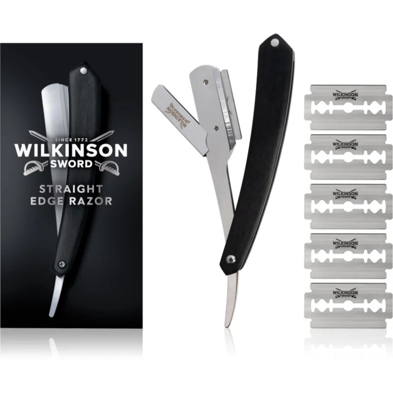 Wilkinson Sword Barber's Style Straight Edge klasična britvica za britje + nadomestne britvice