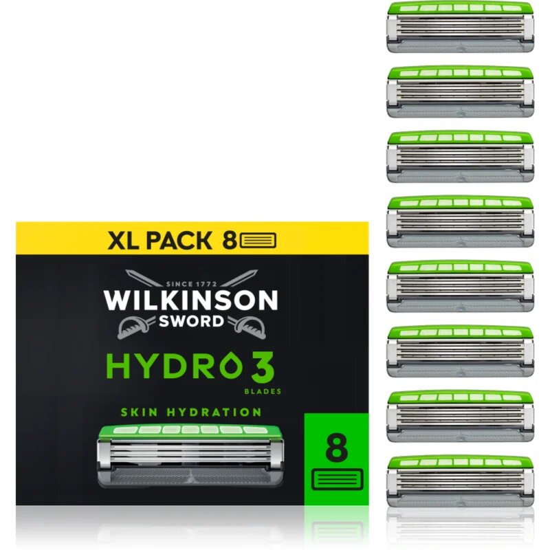 Wilkinson Sword Hydro3 nadomestne glave 8 kos