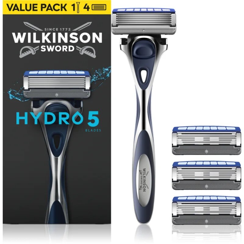 Wilkinson Sword Hydro5 brivnik + nadomestne glave 4 kos