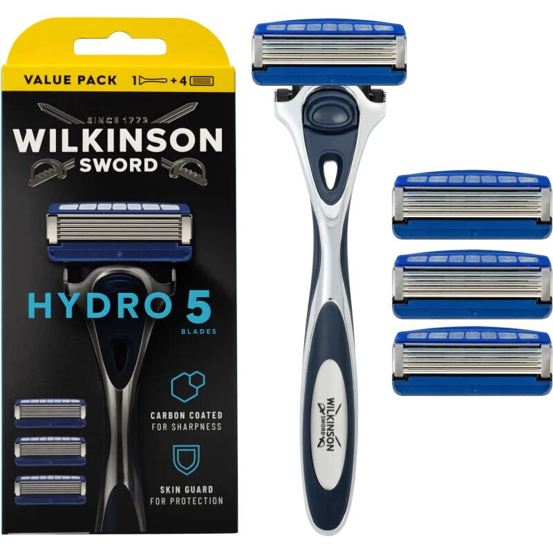 Wilkinson Sword Hydro5 brivnik + nadomestne glave 4 kos