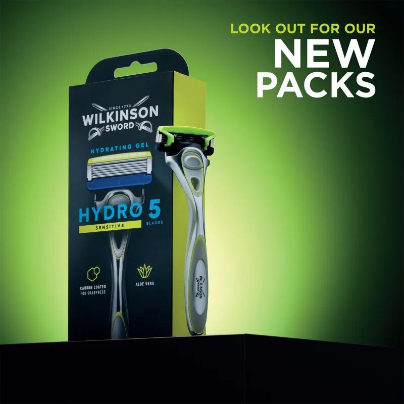Wilkinson Sword Hydro5 Sensitive brivnik + nadomestne glave 4 kos