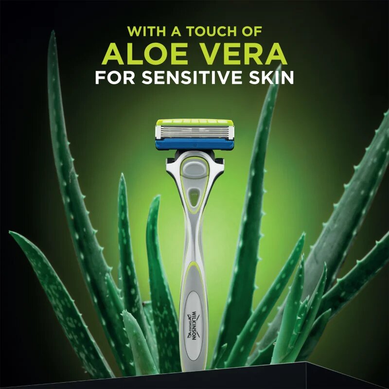 Wilkinson Sword Hydro5 Sensitive brivnik + nadomestne glave 4 kos