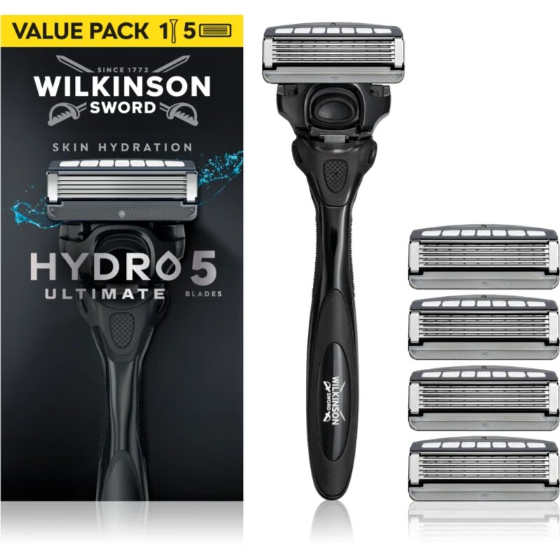 Wilkinson Sword Hydro5 Ultimate brivnik + nadomestne glave 5 kos