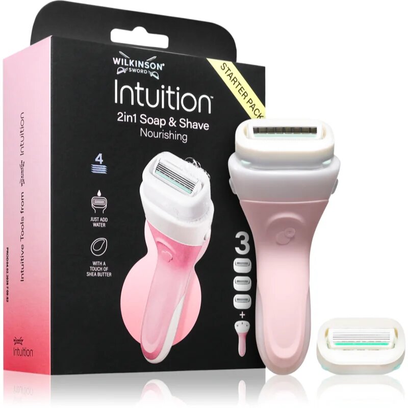 Wilkinson Sword Intuition 2in1 Soap & Shave Nourishing brivnik + nadomestna glava