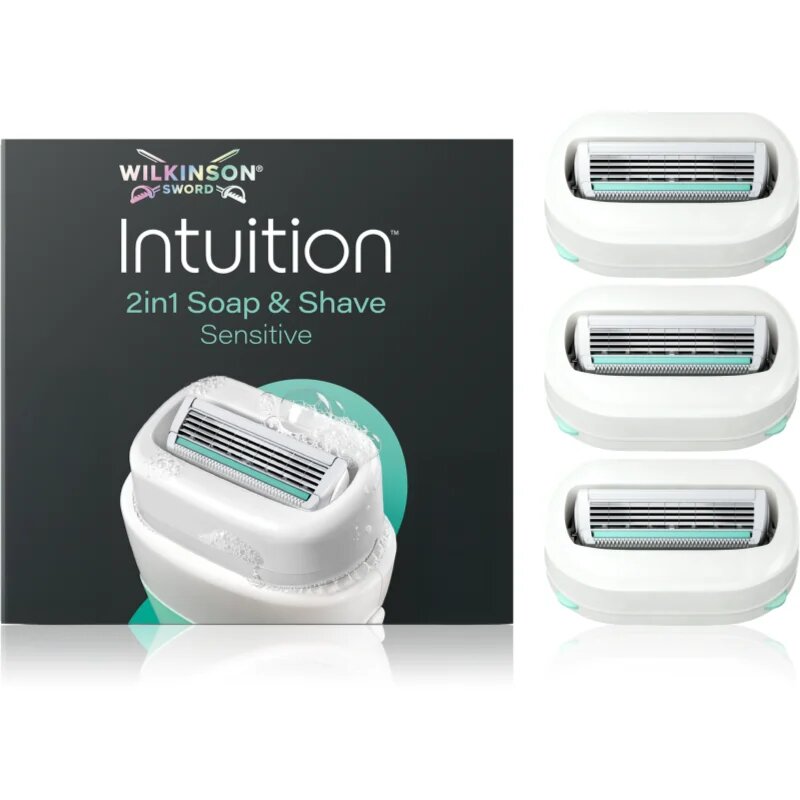 Wilkinson Sword Intuition 2in1 Soap & Shave Sensitive nadomestne britvice 3 kos
