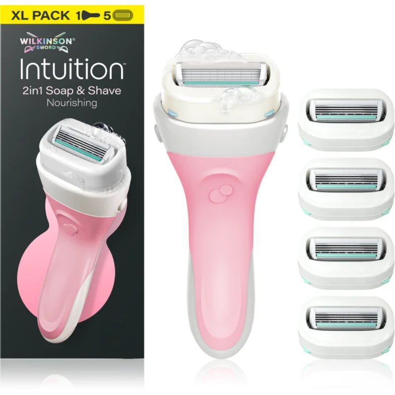 Wilkinson Sword Intuition 2in1 Ultra Moisture Razor brivnik + nadomestne glave 5 kos