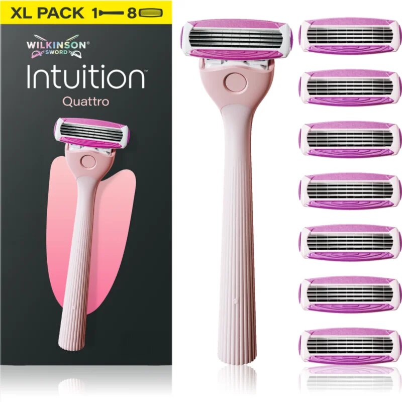 Wilkinson Sword Intuition Quattro brivnik + nadomestne britvice 8 kos