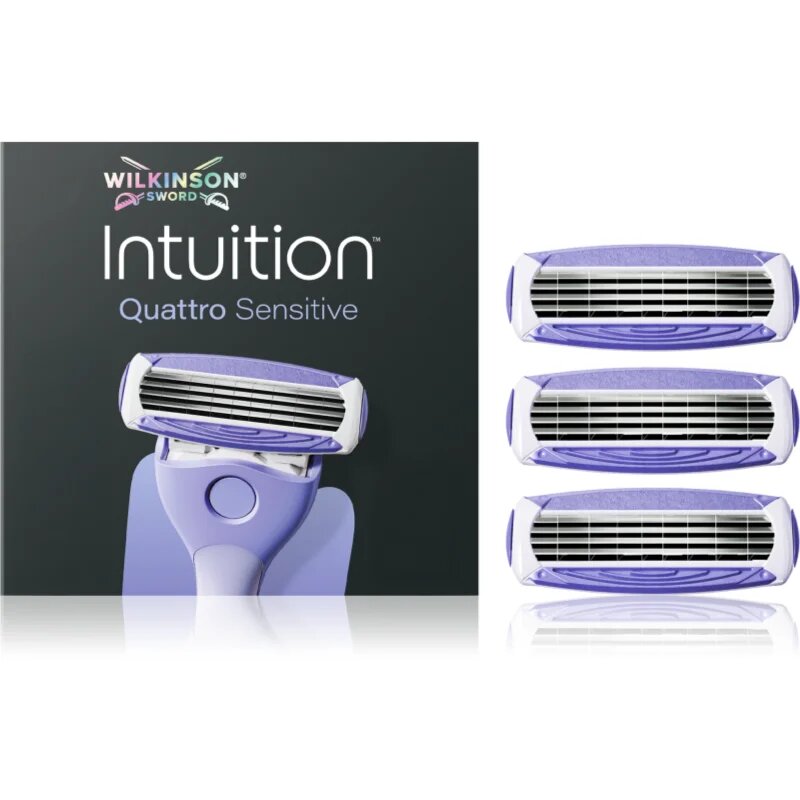 Wilkinson Sword Intuition Quattro Sensitive nadomestne glave 3 kos