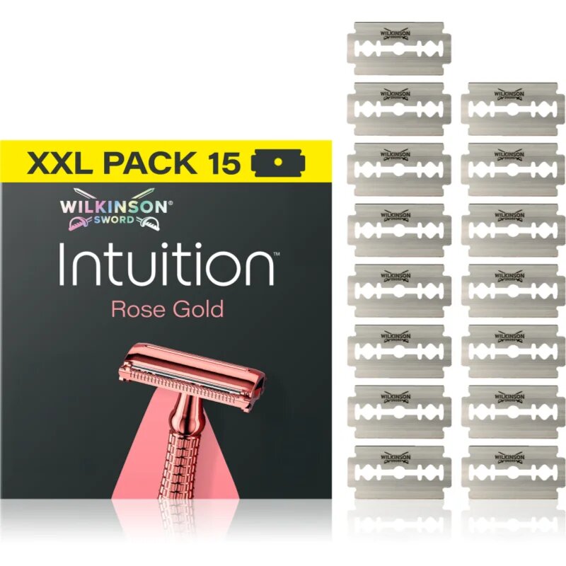 Wilkinson Sword Intuition Rose Gold nadomestne britvice 15 kos
