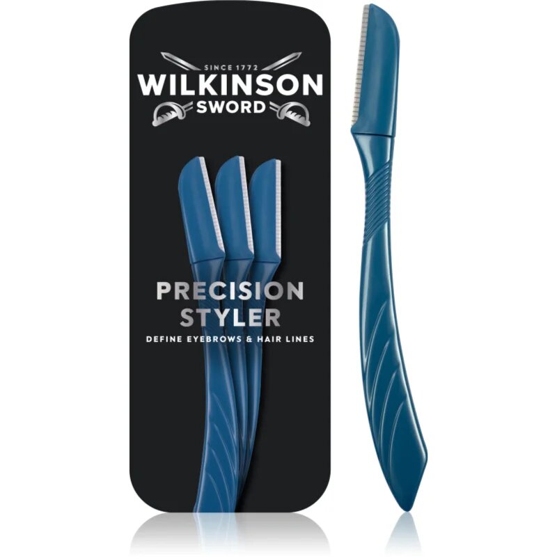 Wilkinson Sword Precision Styler britev za obrvi za moške 3 kos
