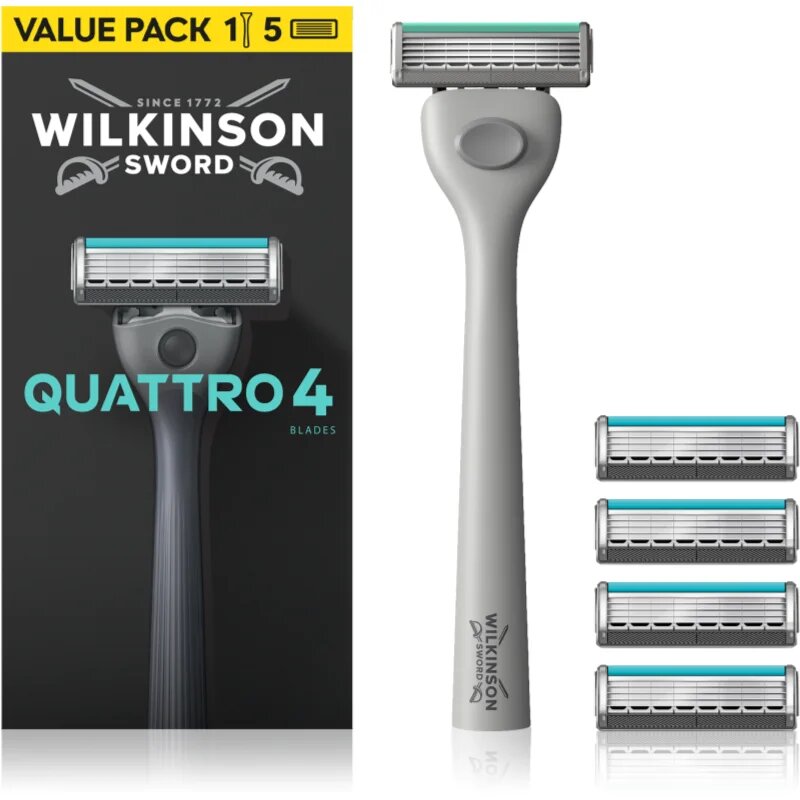 Wilkinson Sword Quattro brivnik + nadomestne britvice
