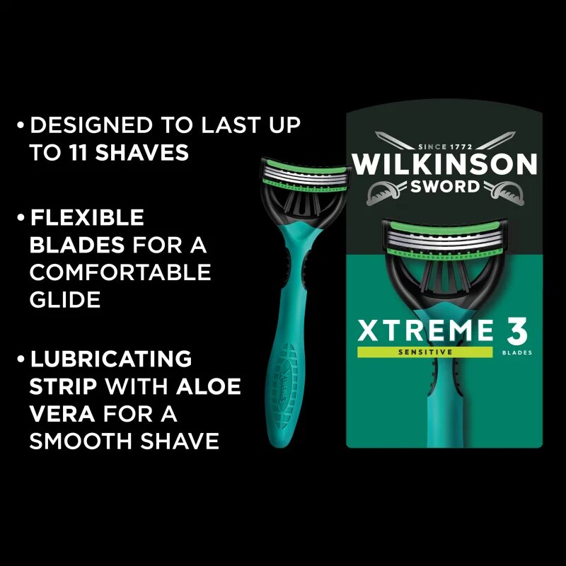 Wilkinson Sword Xtreme 3 Sensitive brivniki za enkratno uporabo za moške 6 kos