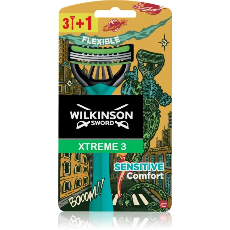 Wilkinson Sword Xtreme 3 Sensitive Comfort brivniki za enkratno uporabo za moške 4 kos