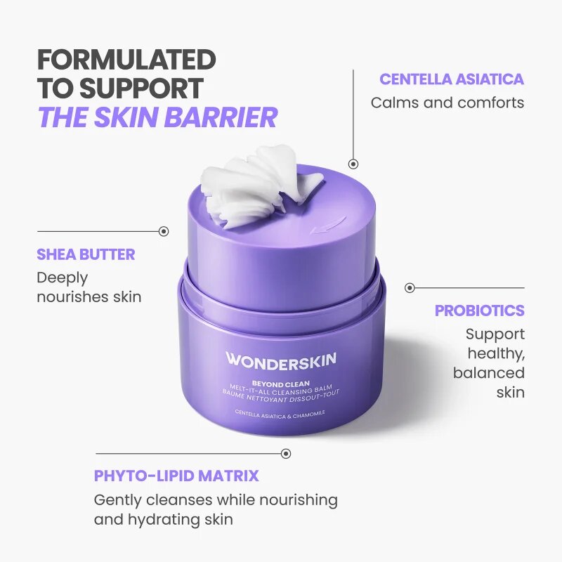 WONDERSKIN Beyond Clean Melt-It-All čistilni balzam za odstranjevanje ličil 50 ml