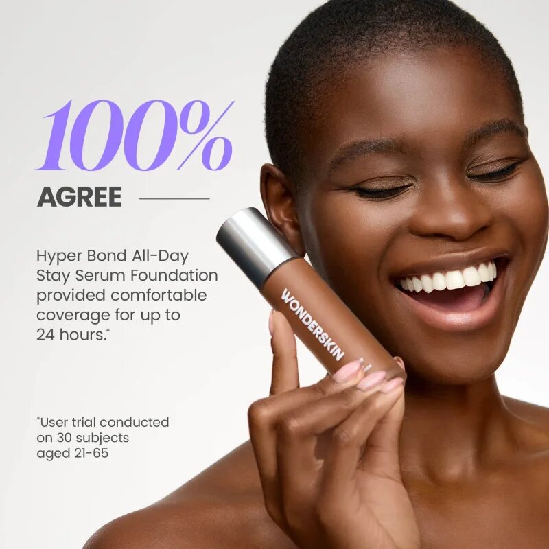 WONDERSKIN Hyper Bond All-Day Stay Serum Foundation dolgoobstojen tekoči puder odtenek Lunar 30 ml