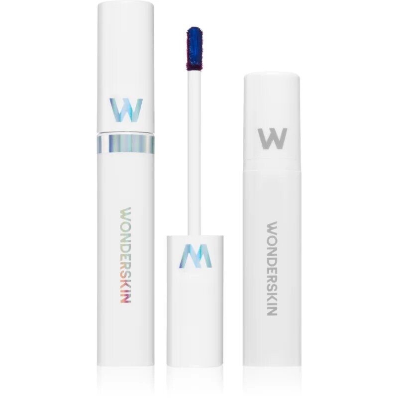 WONDERSKIN Wonder Blading Lip Stain Kit piling za ustnice + aktivator odtenek First Kiss 4 ml