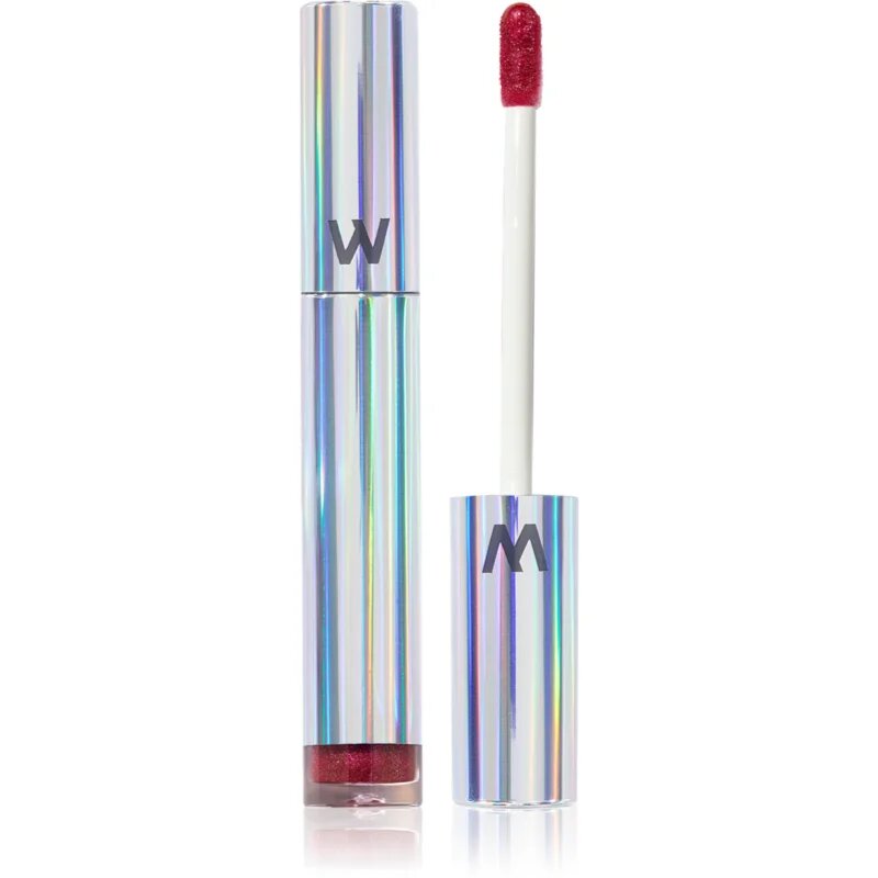 WONDERSKIN Wonder Blading Top Gloss sijaj za ustnice z bleščicami odtenek Red Glitter 4 ml