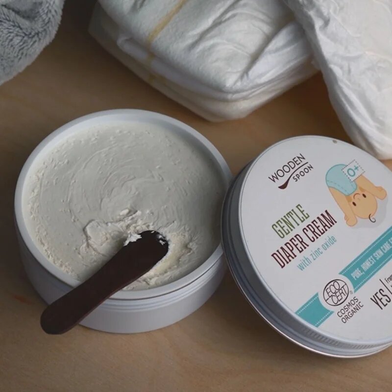 WoodenSpoon Gentle otroška zaščitna krema proti vnetju ritke 100 ml