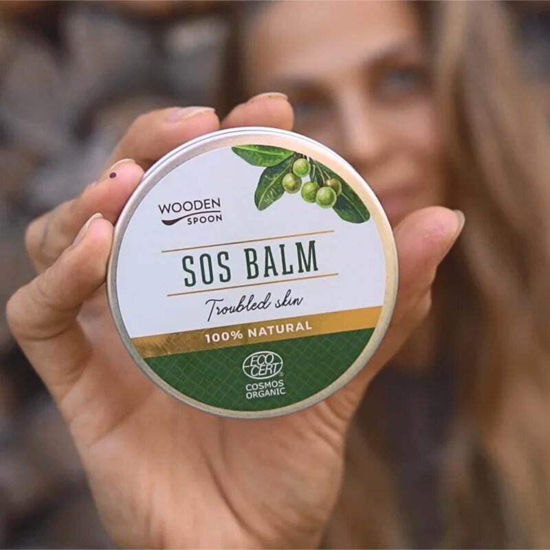 WoodenSpoon Organic SOS balzam za dehidrirano in poškodovano kožo 60 ml