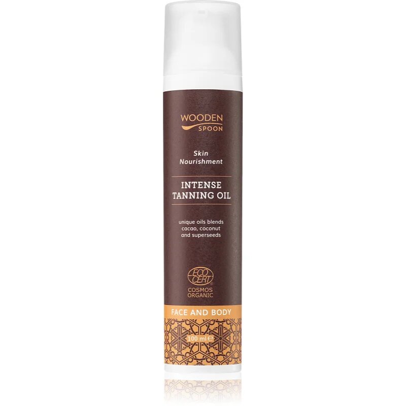 WoodenSpoon Skin Nourishment negovalno olje za telo za intenzivno porjavelost 100 ml