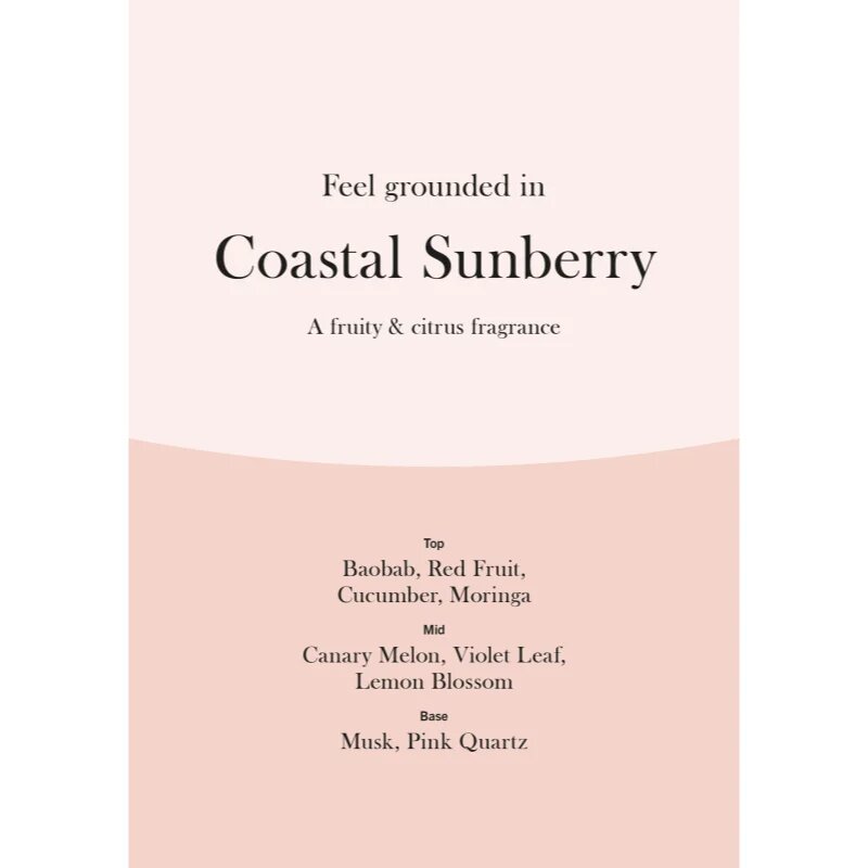 Woodwick Coastal Sunberry dišeča sveča z lesenim stenjem 275 g