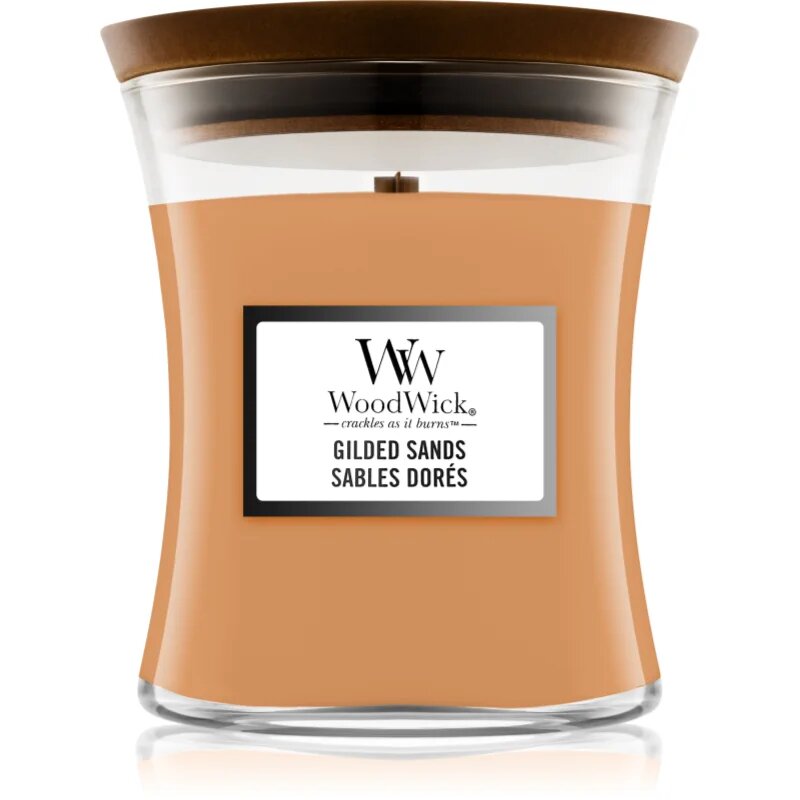 Woodwick Gilded Sands dišeča sveča 275 g