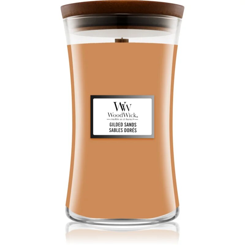 Woodwick Gilded Sands dišeča sveča 610 g