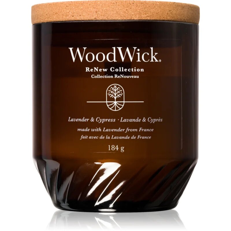 Woodwick Lavender & Cypress dišeča sveča 184 g
