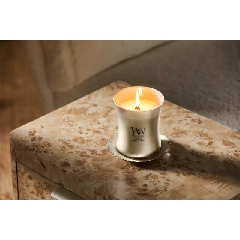 Woodwick Precious Metals Cypress Ore dišeča sveča 275 g