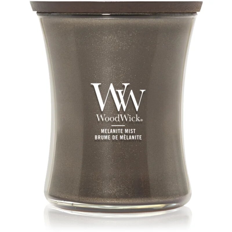 Woodwick Precious Metals Melanite Mist dišeča sveča 275 g
