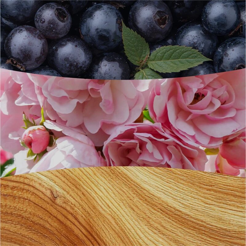 Woodwick Rose Blush dišeča sveča z lesenim stenjem 610 g