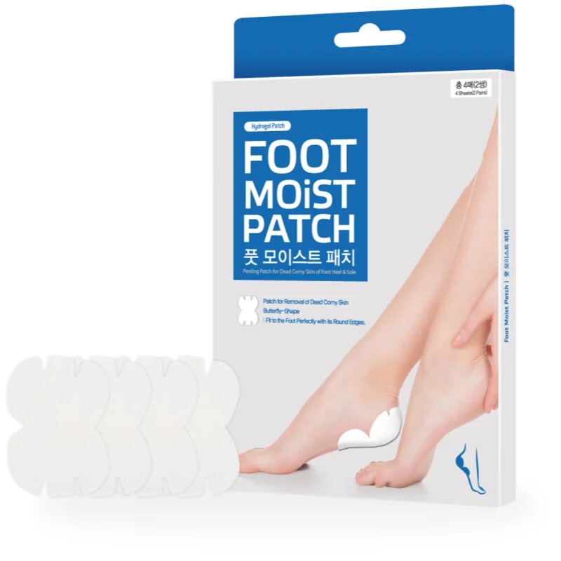 Wooshin Labottach Foot Moist hidrogel obliži proti trdi koži na petah 2 par
