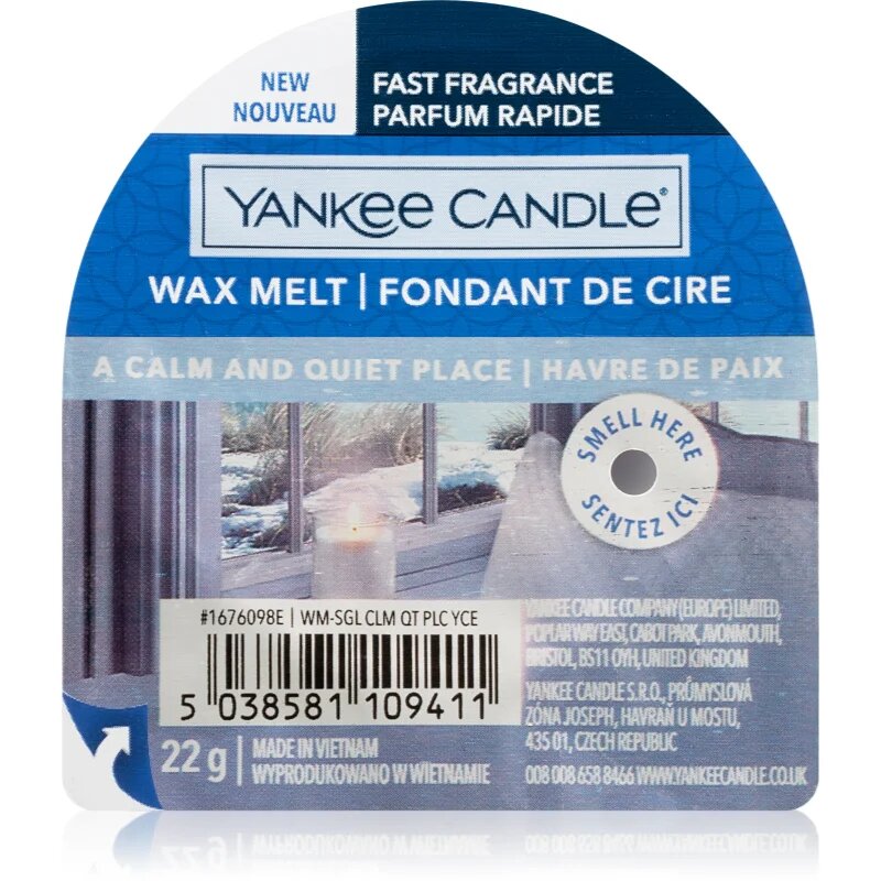 Yankee Candle A Calm & Quiet Place vosek za aroma lučko 22 g