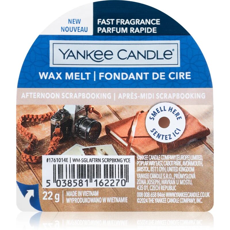 Yankee Candle Afternoon Scrapbooking vosek za aroma lučko 22 g