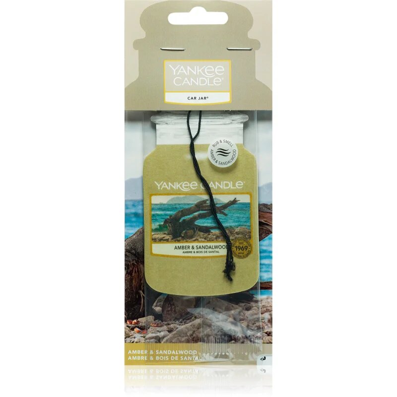 Yankee Candle Amber & Sandalwood dišeča obešanka 1 kos