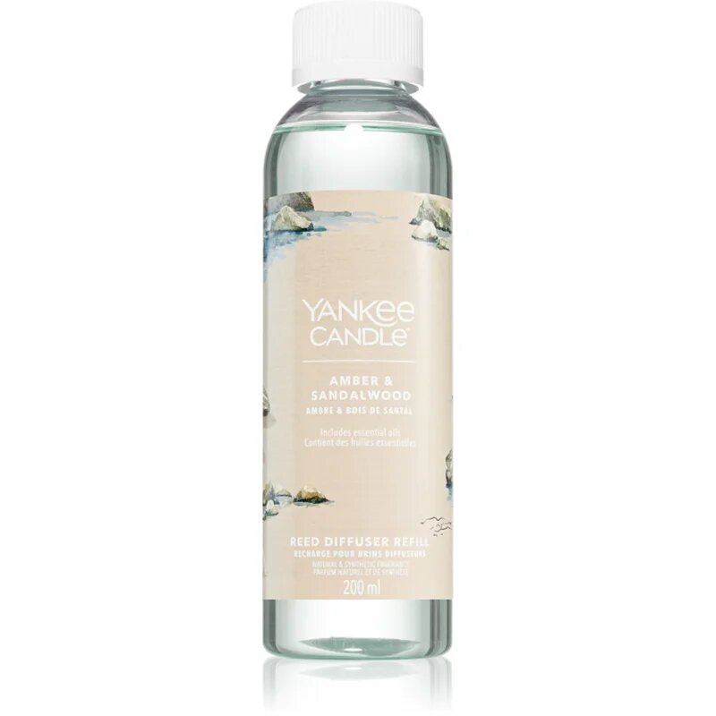 Yankee Candle Amber & Sandalwood nadomestno polnilo za aroma difuzor 200 ml