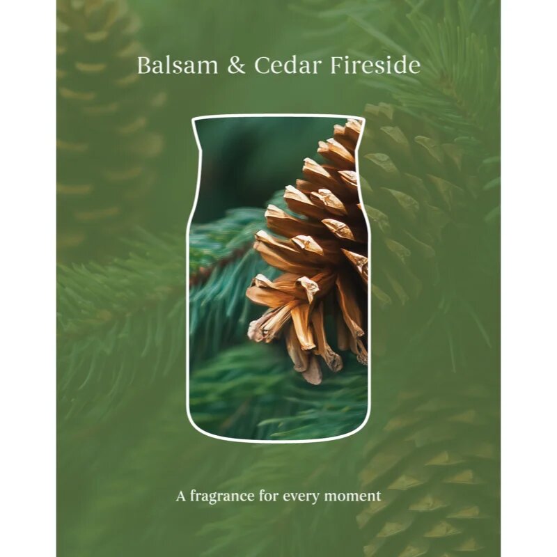 Yankee Candle Balsam & Cedar Fireside dišeča sveča 567 g