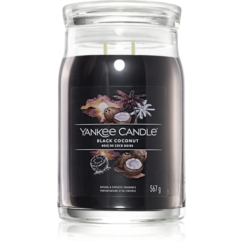 Yankee Candle Black Coconut dišeča sveča Signature 567 g