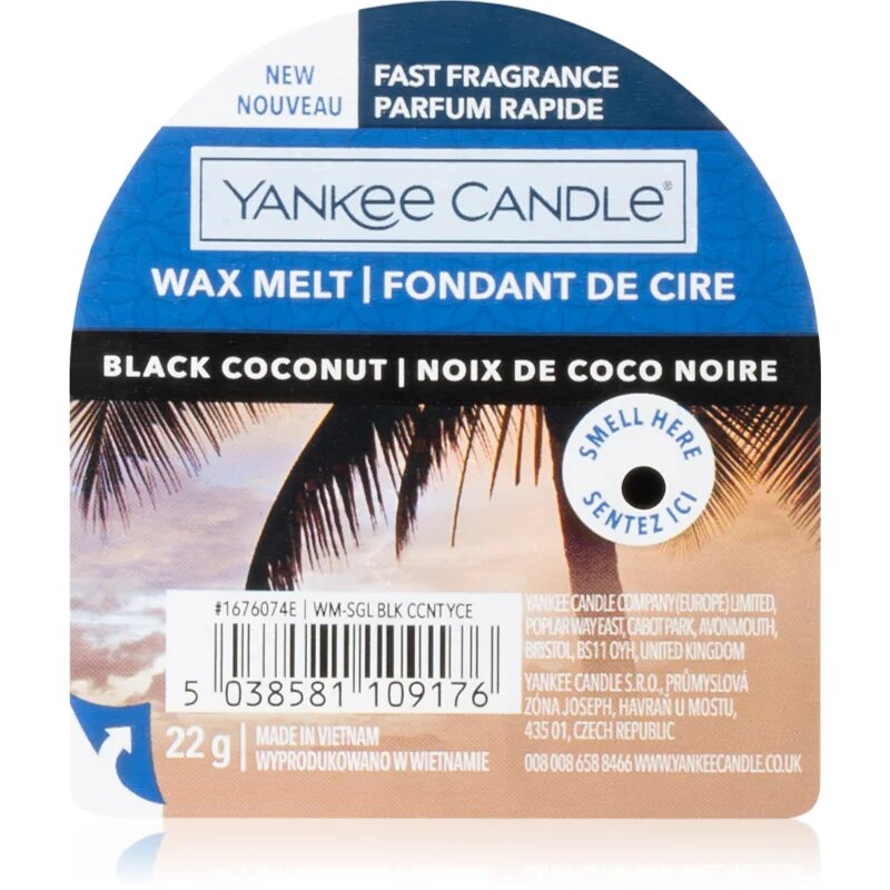 Yankee Candle Black Coconut vosek za aroma lučko 22 g