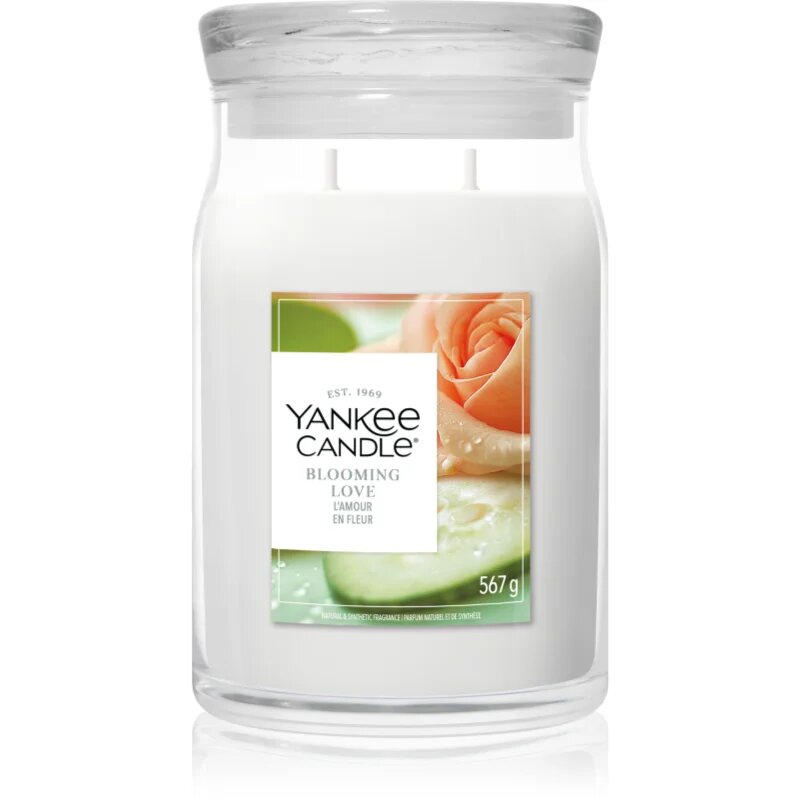 Yankee Candle Blooming Love dišeča sveča 567 g
