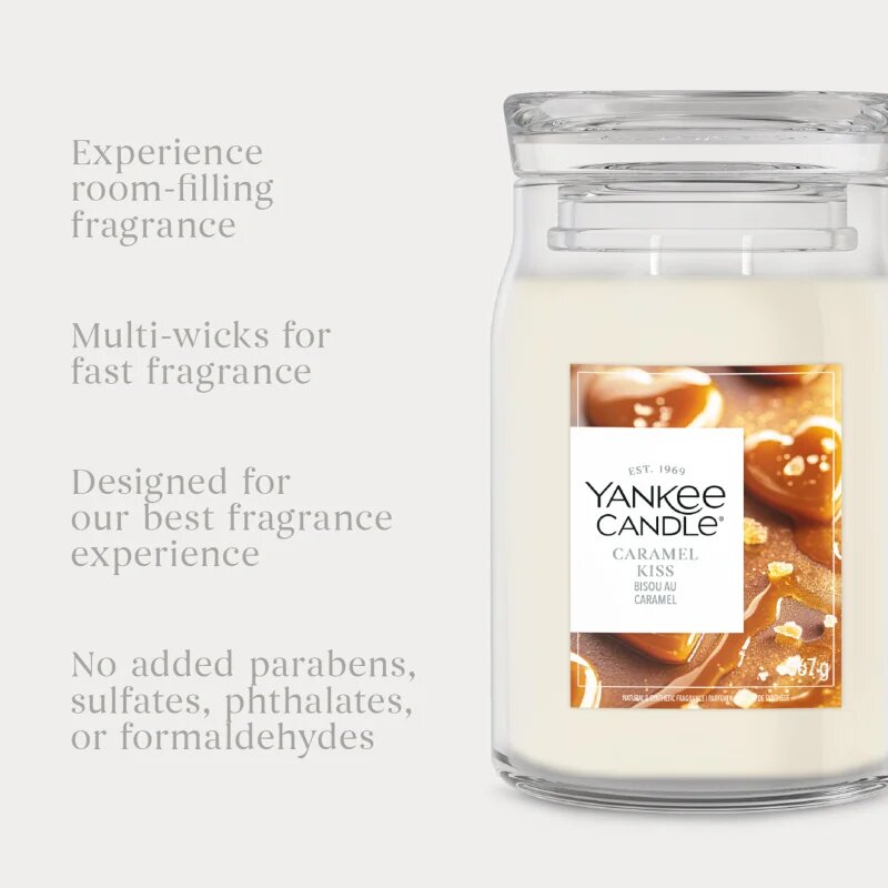 Yankee Candle Caramel Kiss dišeča sveča 368 g