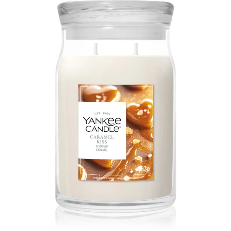 Yankee Candle Caramel Kiss dišeča sveča 567 g