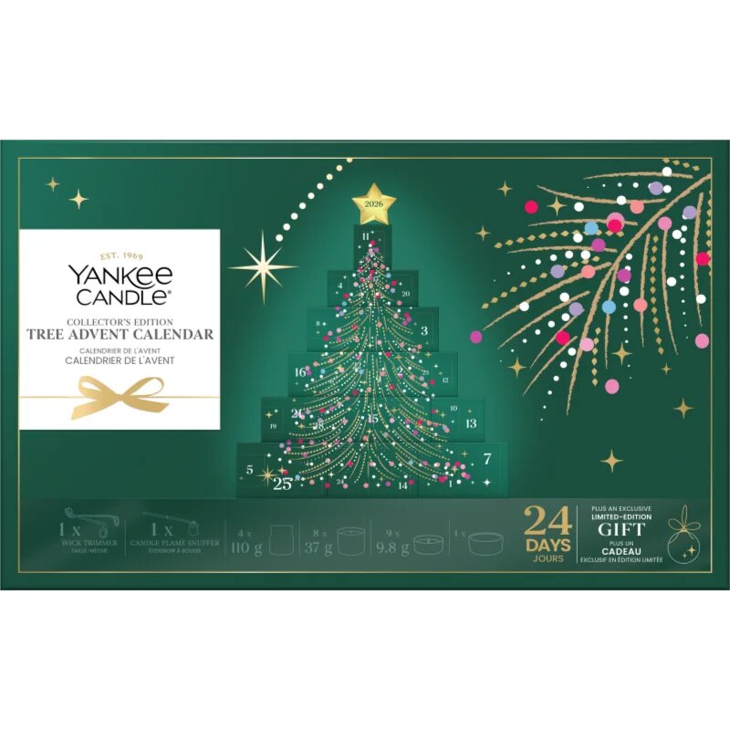 Yankee Candle Christmas Collection 2026 Collector's Edition Tree Advent Calendar adventni koledar zbirateljska edicija